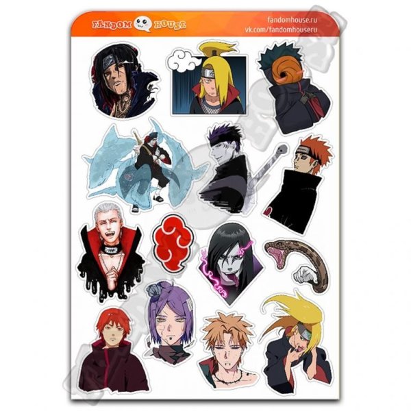 Наклейки Акацуки