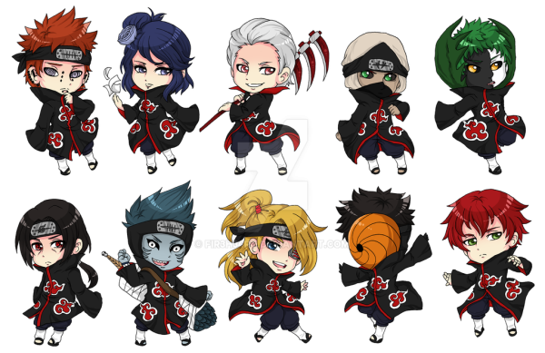 Аниме Наруто Чиби Акацуки