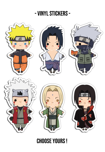 Аниме Стикеры Наруто Чиби