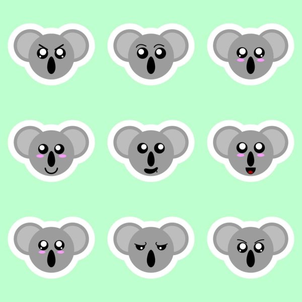 Две коалы спят в обнимку рисунок