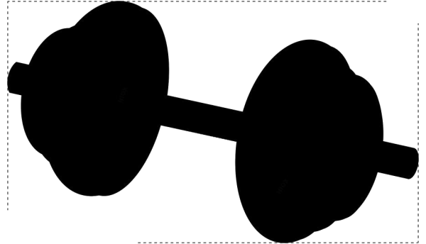 Стикер гантель