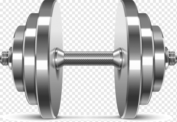 Гантель на прозрачном фоне