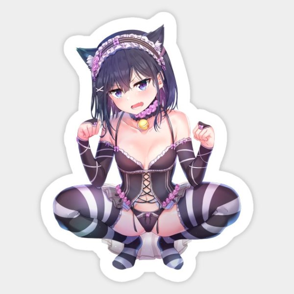 Наклейки аниме голые