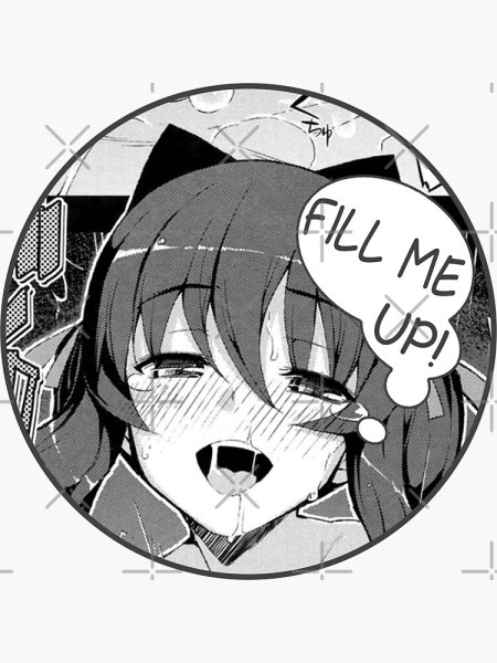 Наклейки аниме ахегао