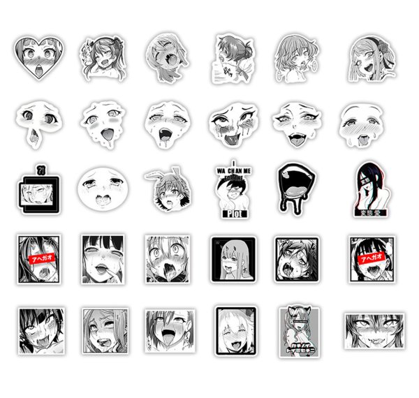 Аниме Стикеры ахегао