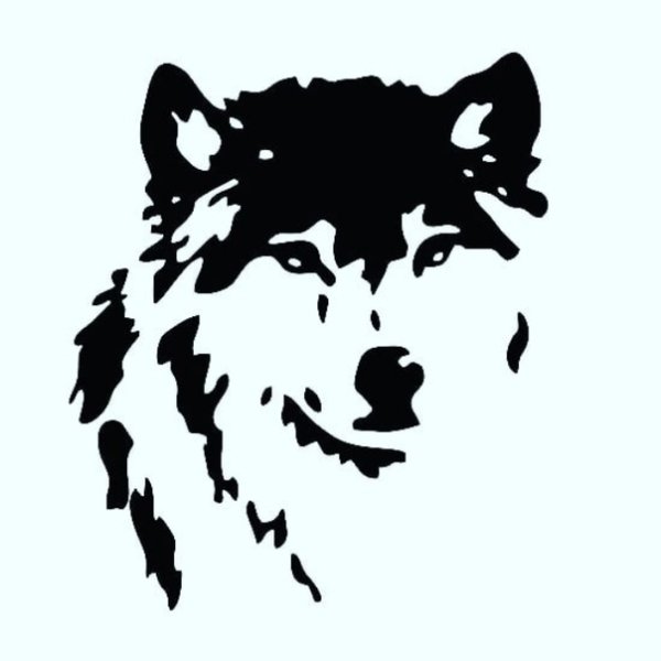 Волк чеченский символ с надписью