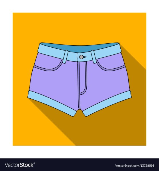 Джинсовые шорты вектор