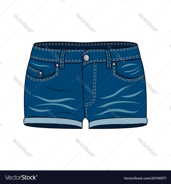 Джинсовые шорты вектор
