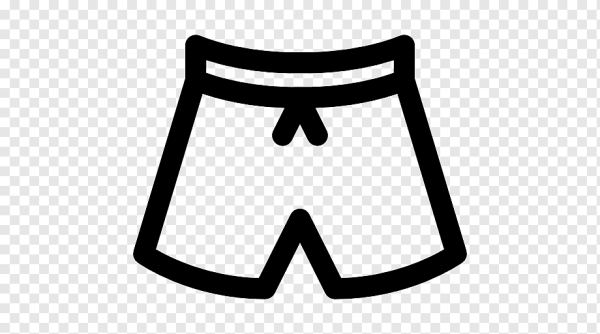 Трафарет одежда шорты