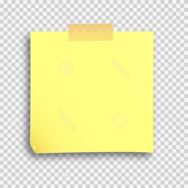 Стикеры желтые квадратные