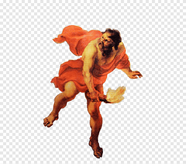 Прометей Бог древней Греции вектор