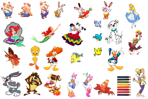 Наклейки из мультиков