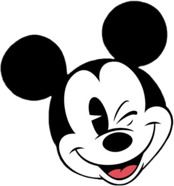 Микки Маус черно белый