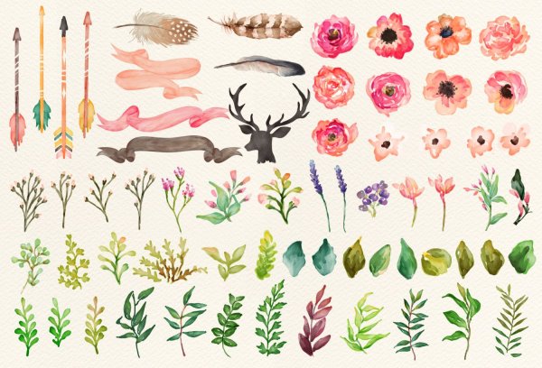 Наклейки растения