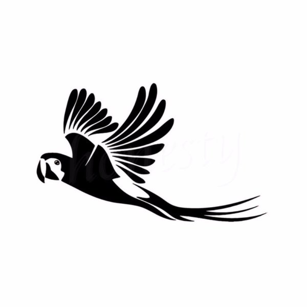 Стилизованная птица в полете