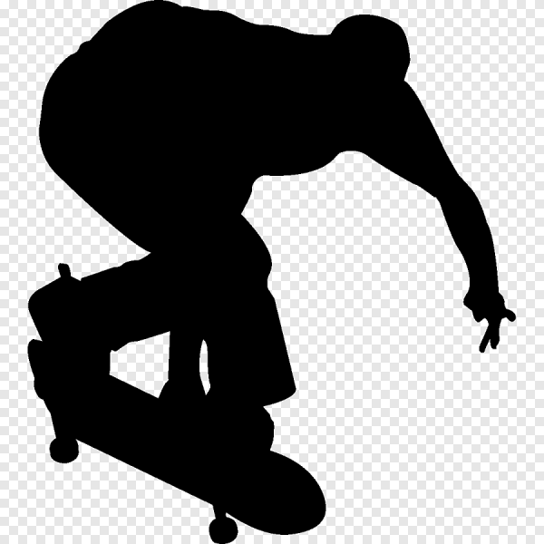 Силуэт скейтбордиста