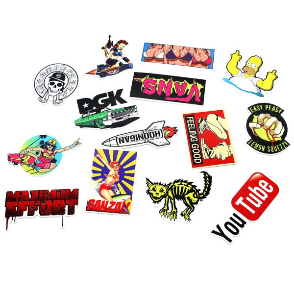 Наклейки на самокат трюковой