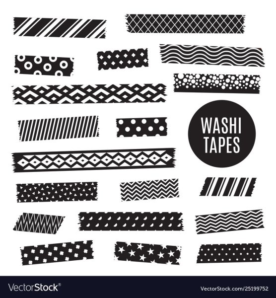 Наклейки для скрапбукинга черно белые