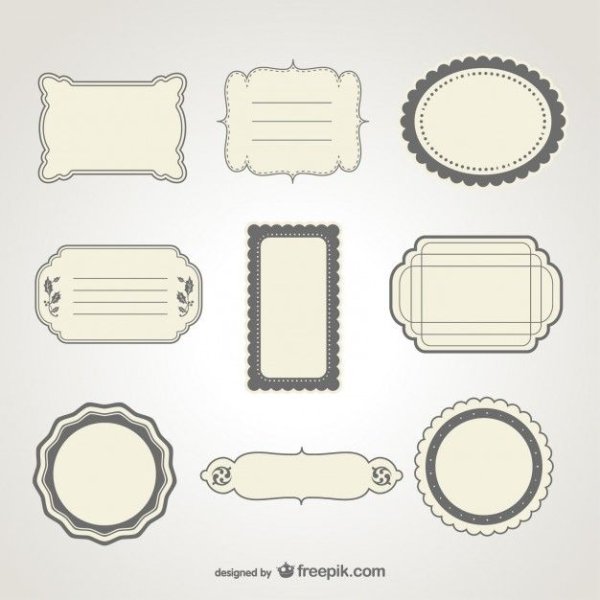 Винтажные векторные этикетки
