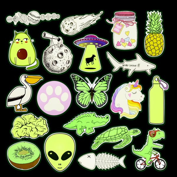 Многоугольные звезды желтый