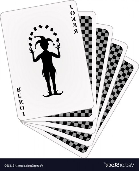 Карты игральные Джокер вектор