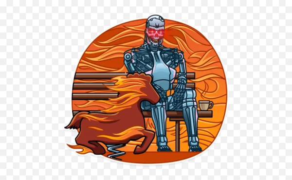 Терминатор Стикеры телеграмм