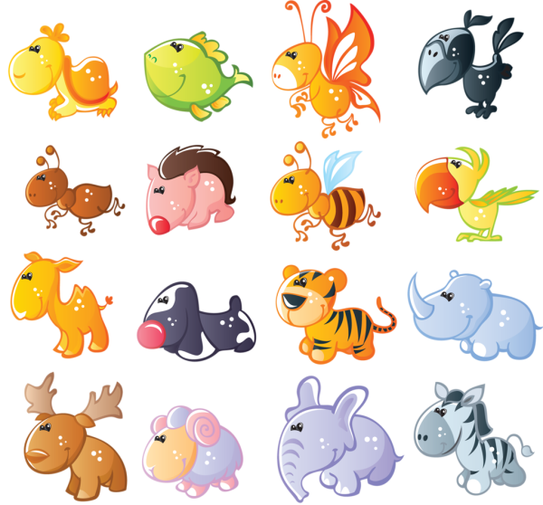 Енот стилизация мультяшная