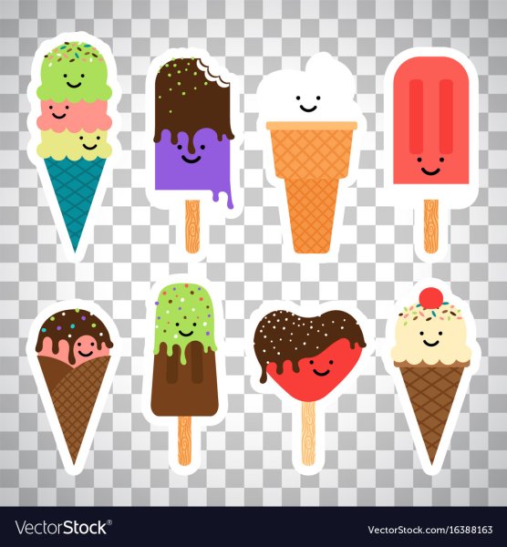 Маленькие наклейки мороженое