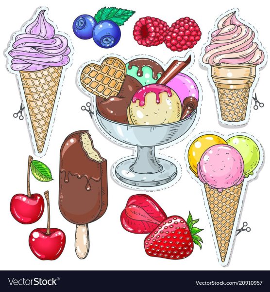 Мороженое поп арт