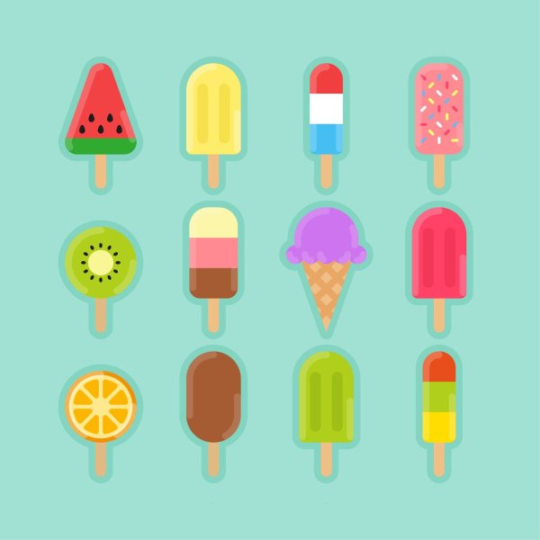 Мороженое Стикеры на Твич