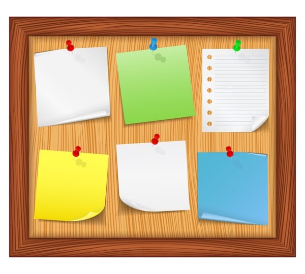 Цветные Стикеры на доске