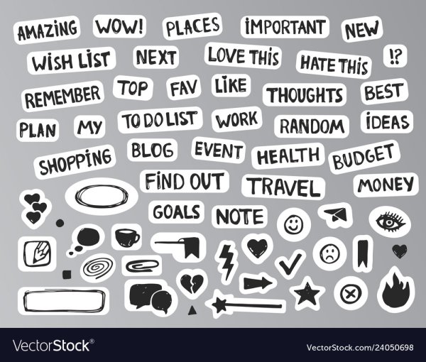 Наклейки в виде бургеров