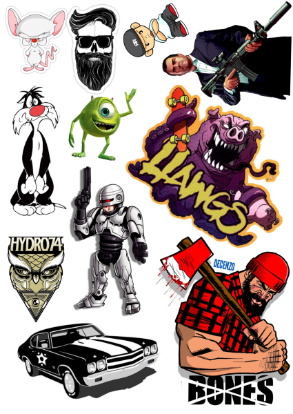 Стикер боббинг наклейки