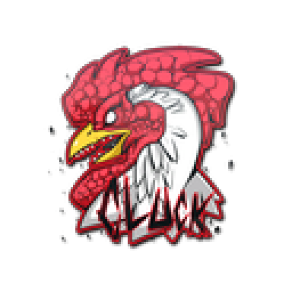 Наклейка петушок КС го