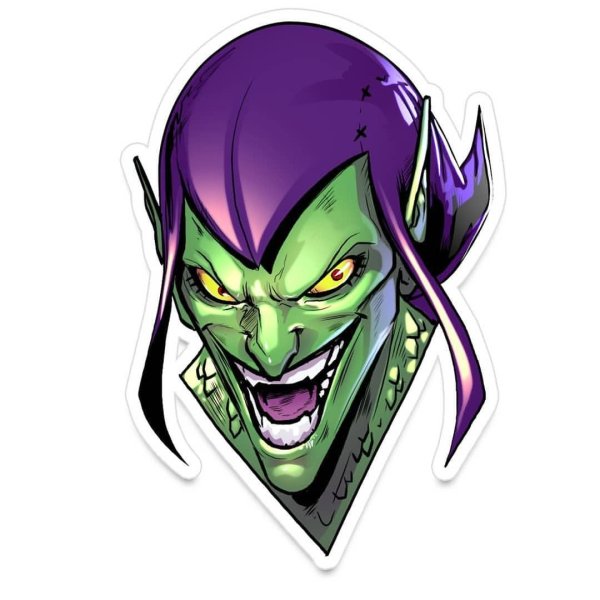 Стикеры зелёный Гоблин