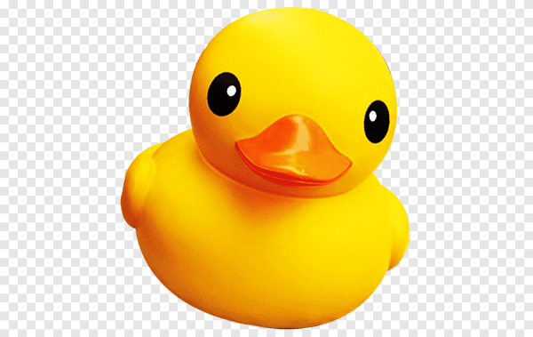 Резиновая уточка без фона