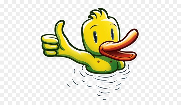 Стикер уточка