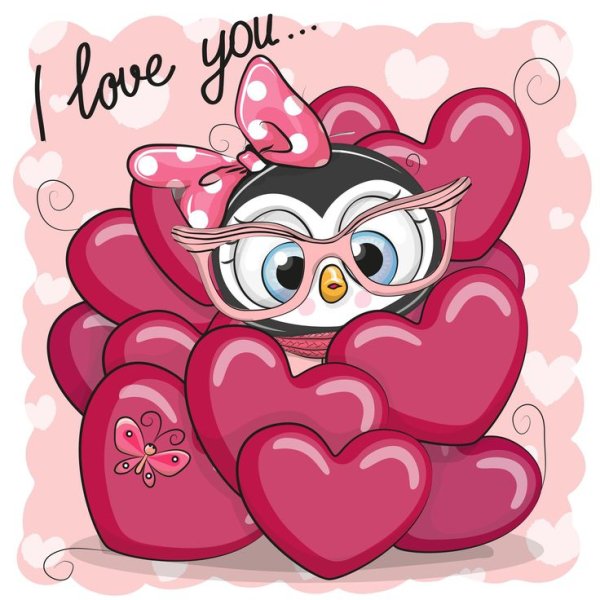 Совушка с сердечком