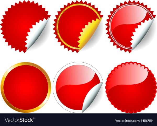Стикер красный кружок