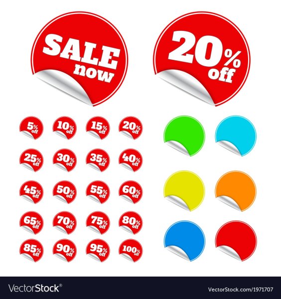 Красное белое наклейки