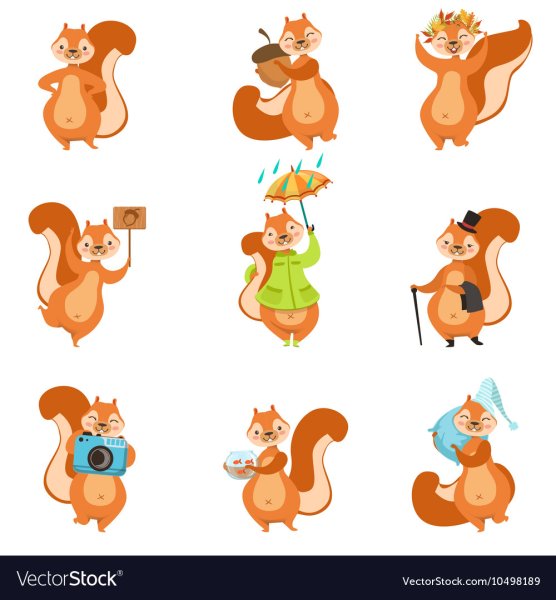 Наклейка Белочка