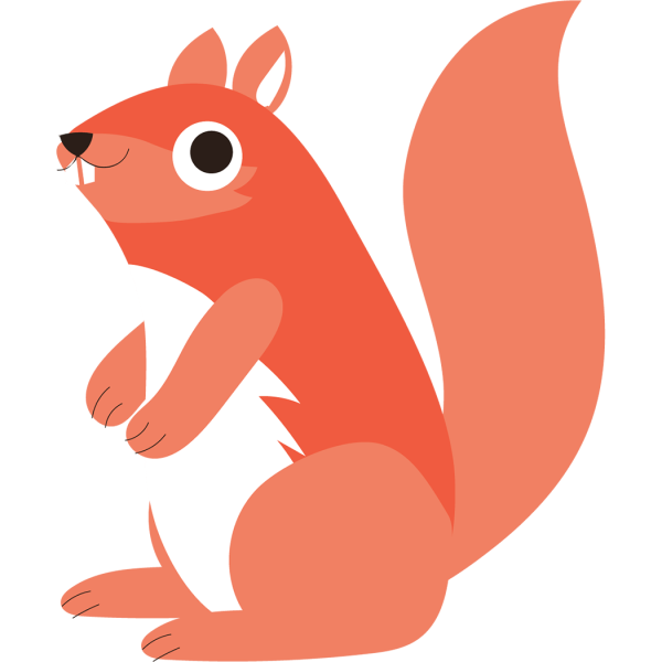 Белочки мультяшные