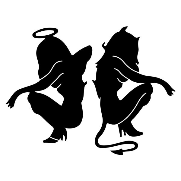 Прикольные силуэты