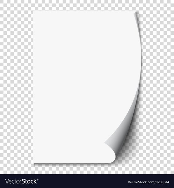 Лист с загнутым краем