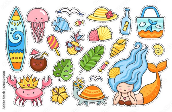 Наклейки для лета