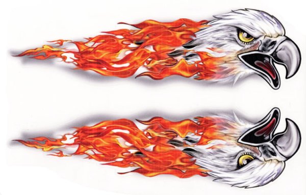 Орел Огненный наклейка