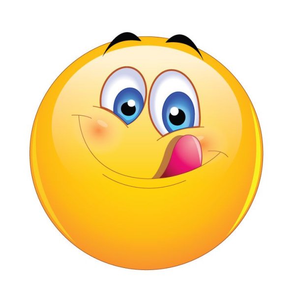 Смайлик облизывается