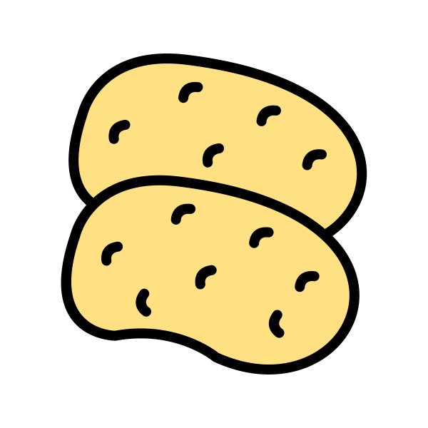 Значок картошки