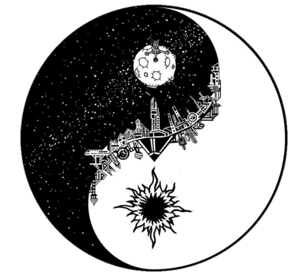 Луна рисунок