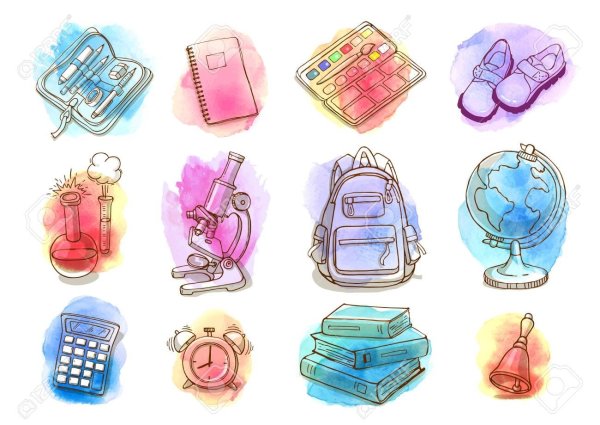 Акварельные иконки